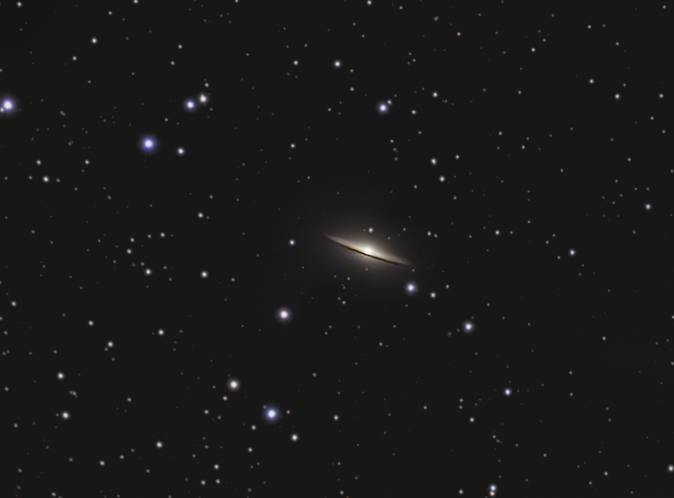 M 104 Galaxie du sombrero, 204x60s - Seestar S50