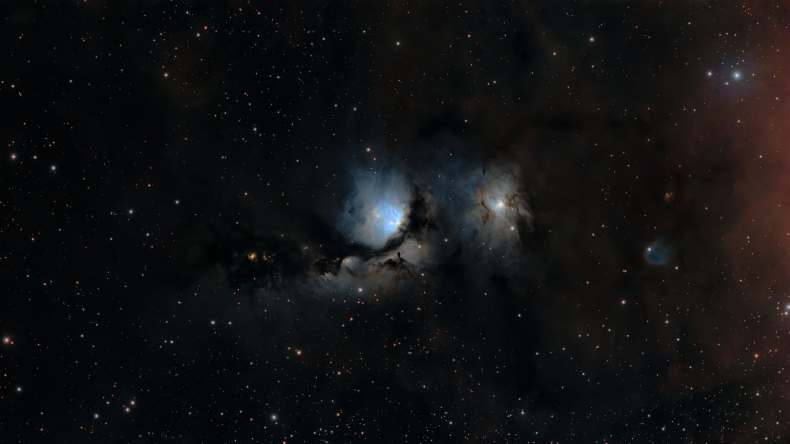 M 78 Nebuleuse de Casper le gentil fantome, 83x300s - Askar 71F et ASI585MC