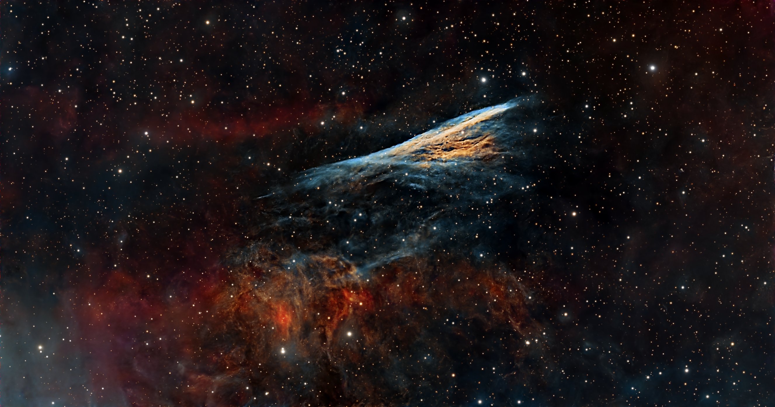 NGC 2736 Nebuleuse du Crayon, 29x300s + 30x600s - Askar 71F et ASI585MC