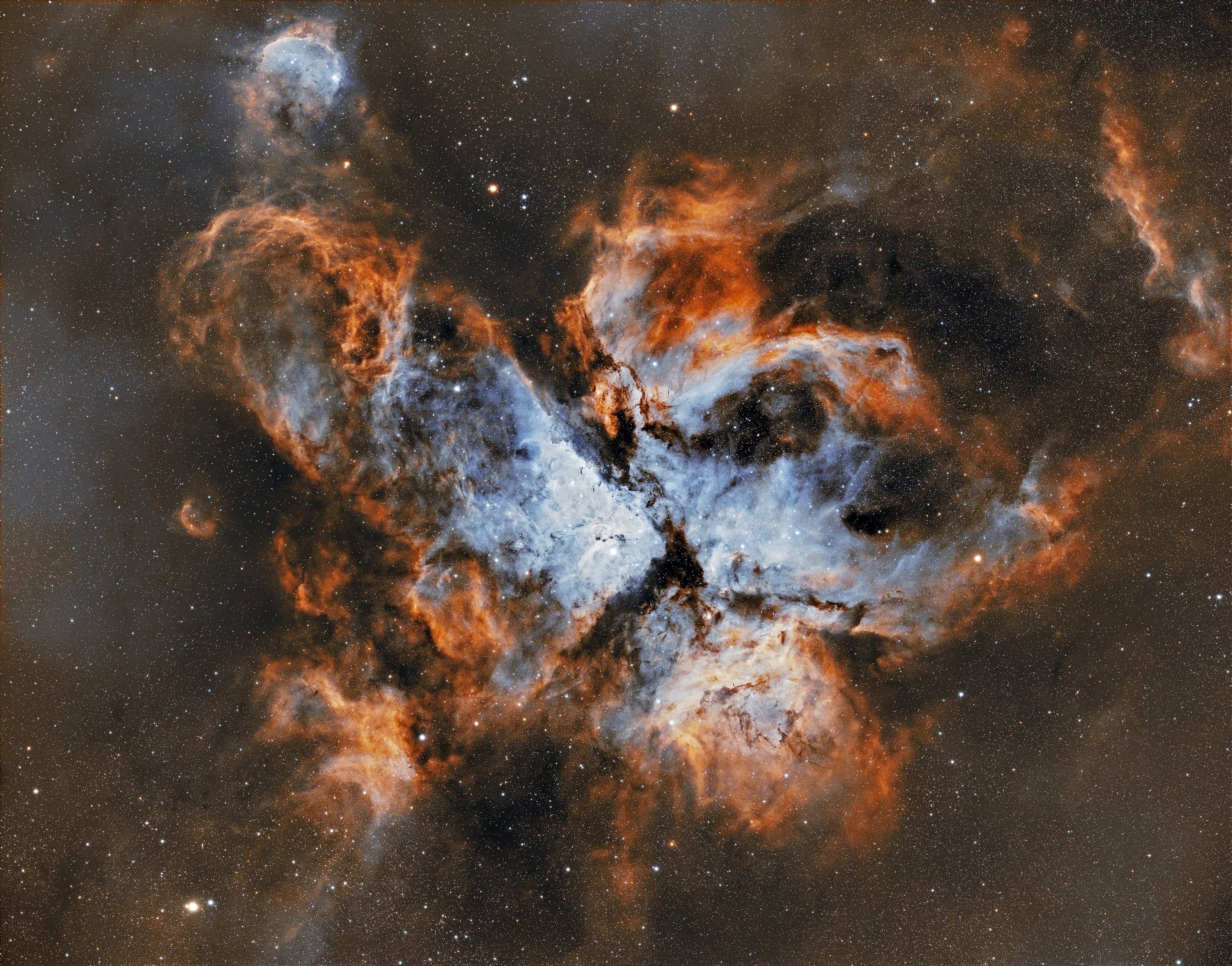 NGC 3372 Nebuleuse de la Carene, 183x180s - Askar 71F et ASI585MC