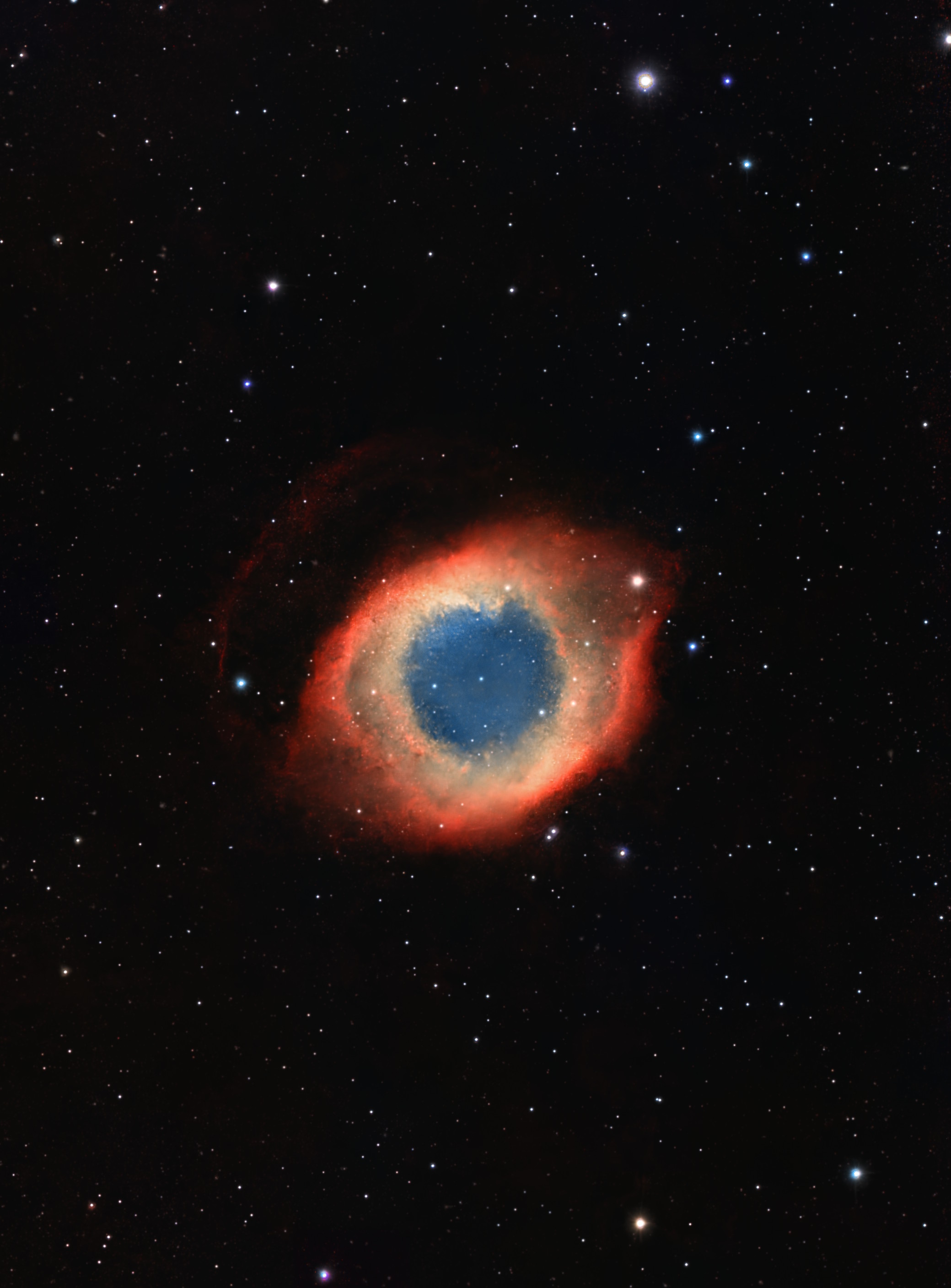 NGC 7293 Nebuleuse de l'oeil de Dieu, 414x20s - Seestar S50