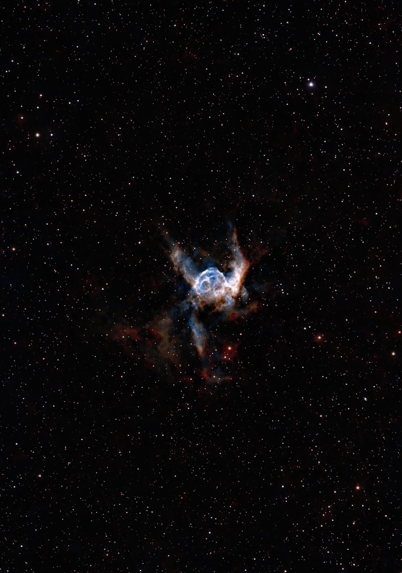 SH2-198 Nebuleuse du casque de Thor, 301x20s - Seestar S50