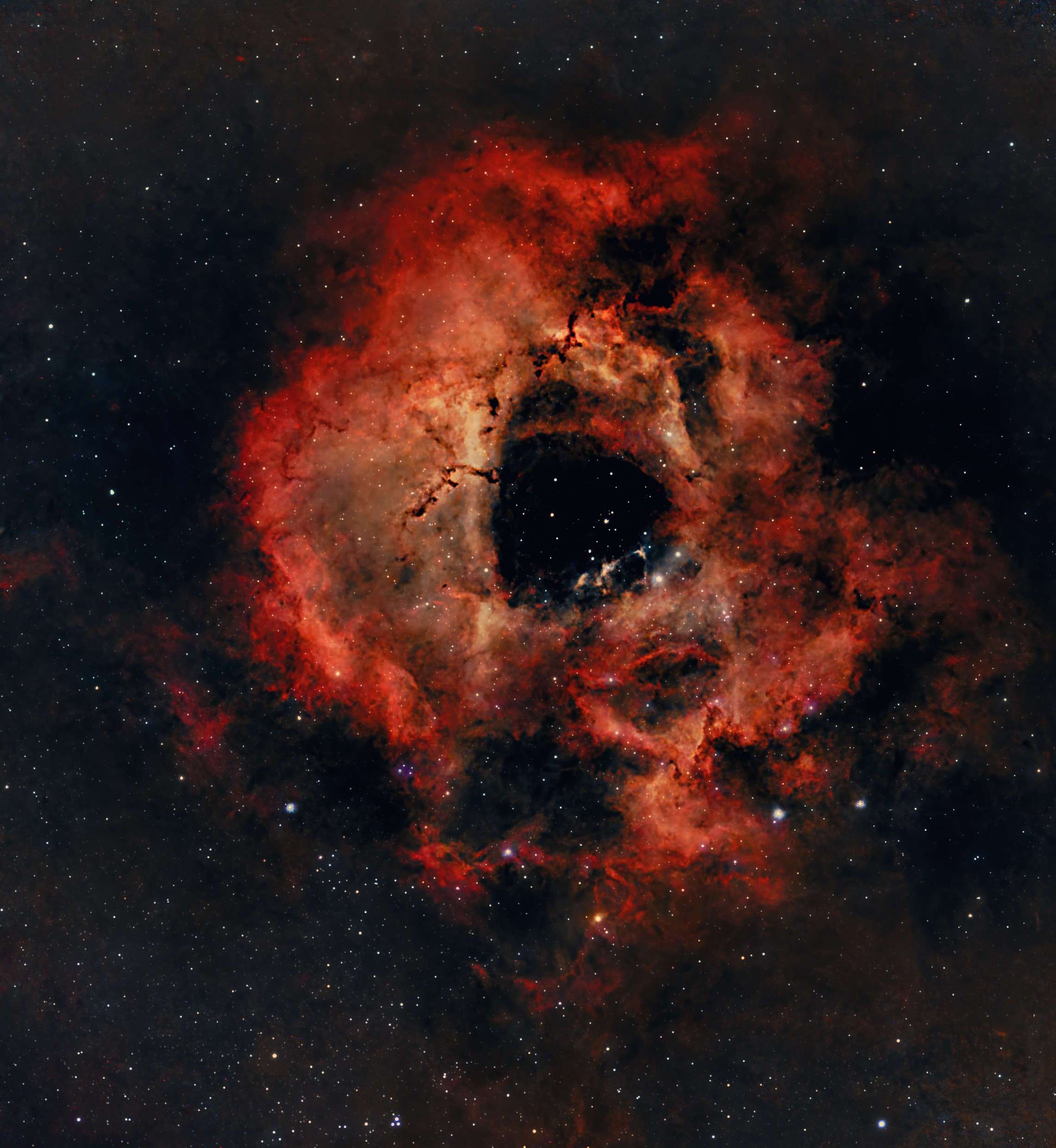 NGC 2238 Nébuleuse de la Rosette, 592×20s - Seestar S50