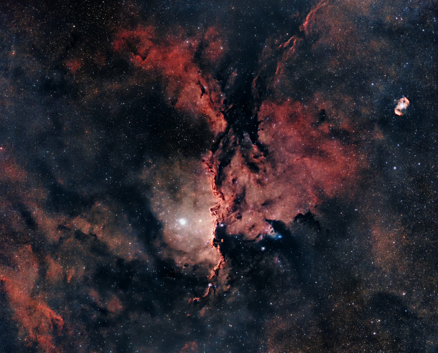 NGC 6188 Dragons d'Ara, 1398×30s - Seestar S50